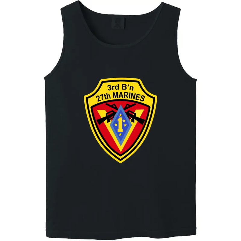 3rd Battalion, 27th Marines (3/27) Unit Logo Emblem Tank Top