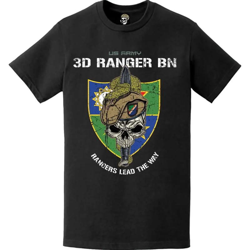 3rd Ranger Battalion Snake Eaters Skull T-Shirt