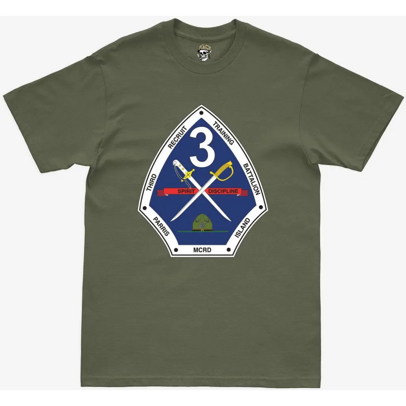 3rd Recruit Training Battalion (3rd RTB) Military Green T-Shirt