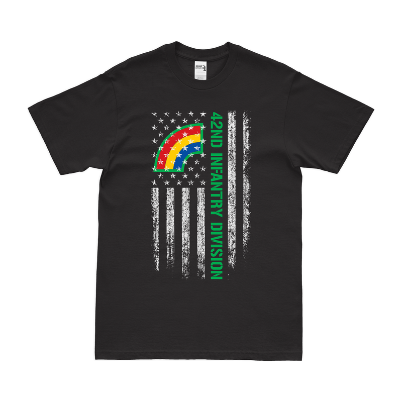 U.S. Army 42nd Infantry Division American Flag T-Shirt