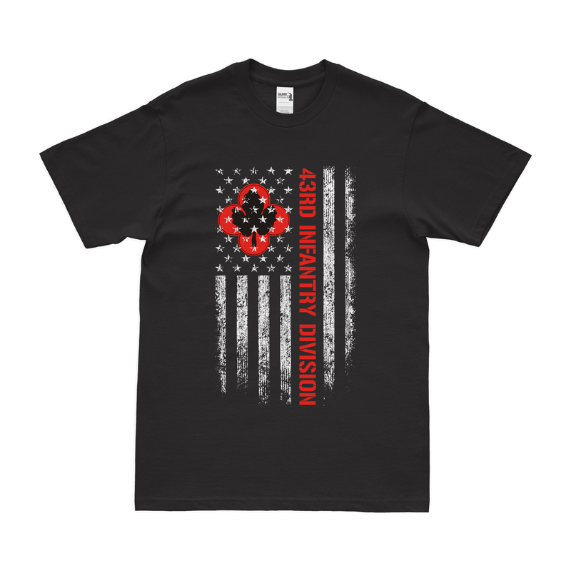 U.S. Army 43rd Infantry Division American Flag T-Shirt