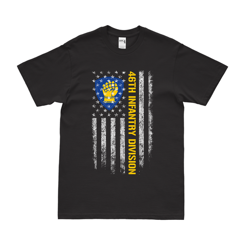 U.S. Army 46th Infantry Division American Flag T-Shirt