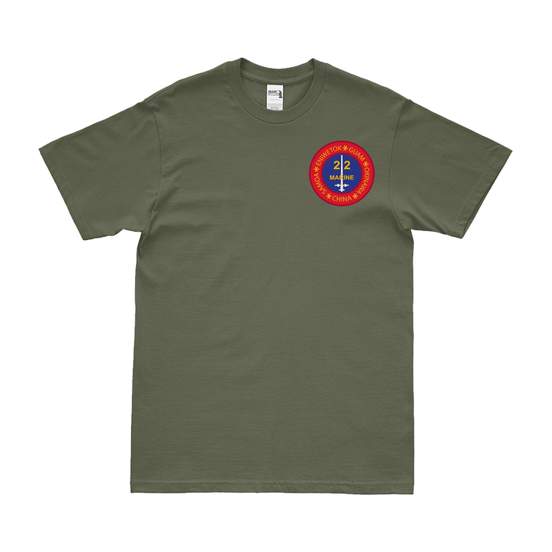 22nd Marine Regiment Logo Left Chest Emblem T-Shirt