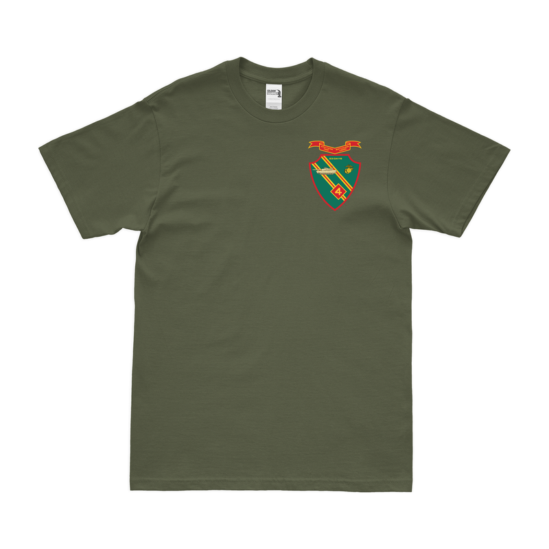 4th Tank Battalion USMC Left Chest Emblem T-Shirt