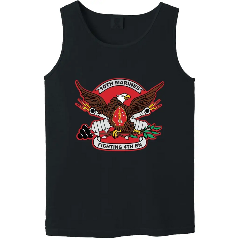4th Battalion, 10th Marines (4/10) Unit Logo Emblem Tank Top