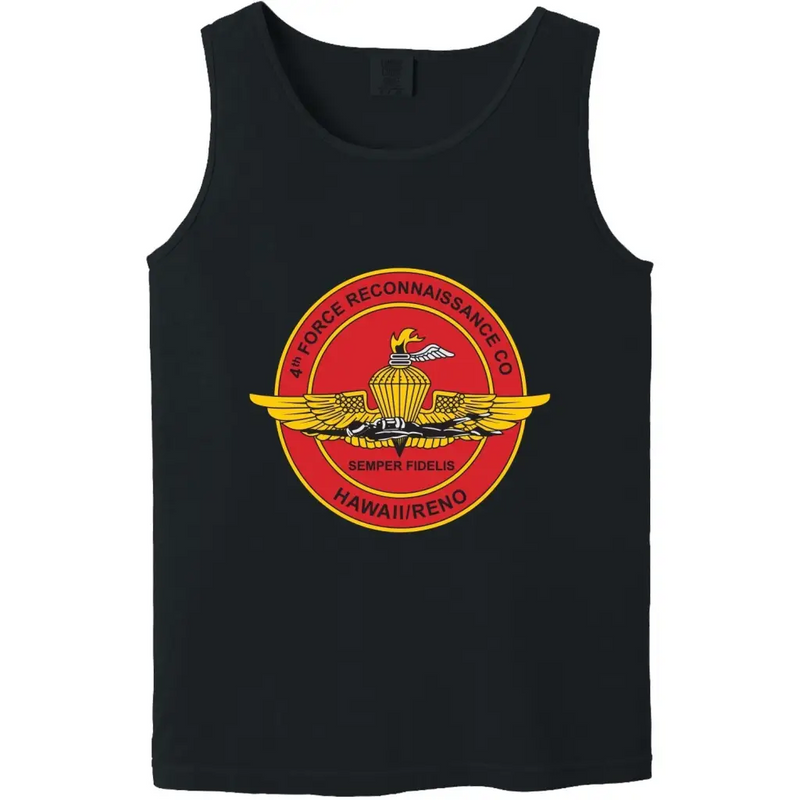 4th Force Reconnaissance Company Unit Logo Emblem Tank Top