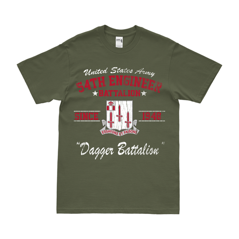 Distressed 54th Engineer Battalion Since 1948 Legacy T-Shirt