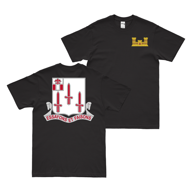 Double-Sided 54th Engineer Battalion Logo T-Shirt