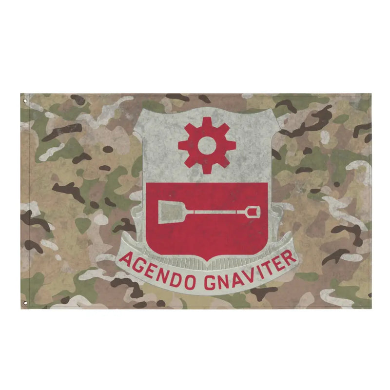 577th Engineer Battalion Indoor Wall Flag