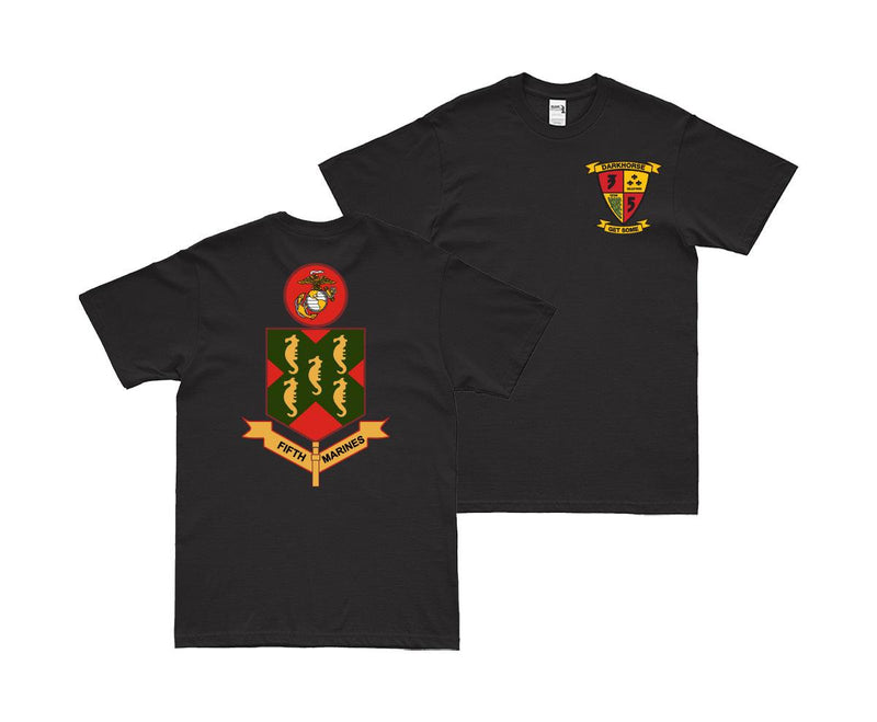 Double-Sided 3/5 Marines 5th Marine Regiment Logo T-Shirt