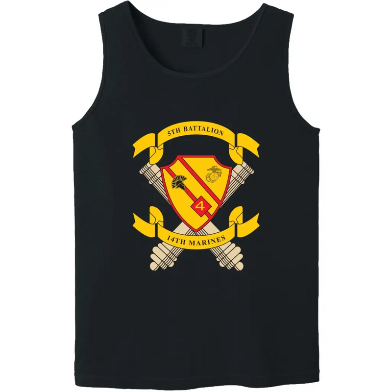 5th Battalion, 14th Marines (5/14) Unit Logo Emblem Tank Top