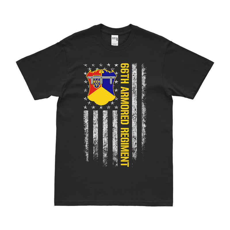 66th Armor Regiment American Flag T-Shirt