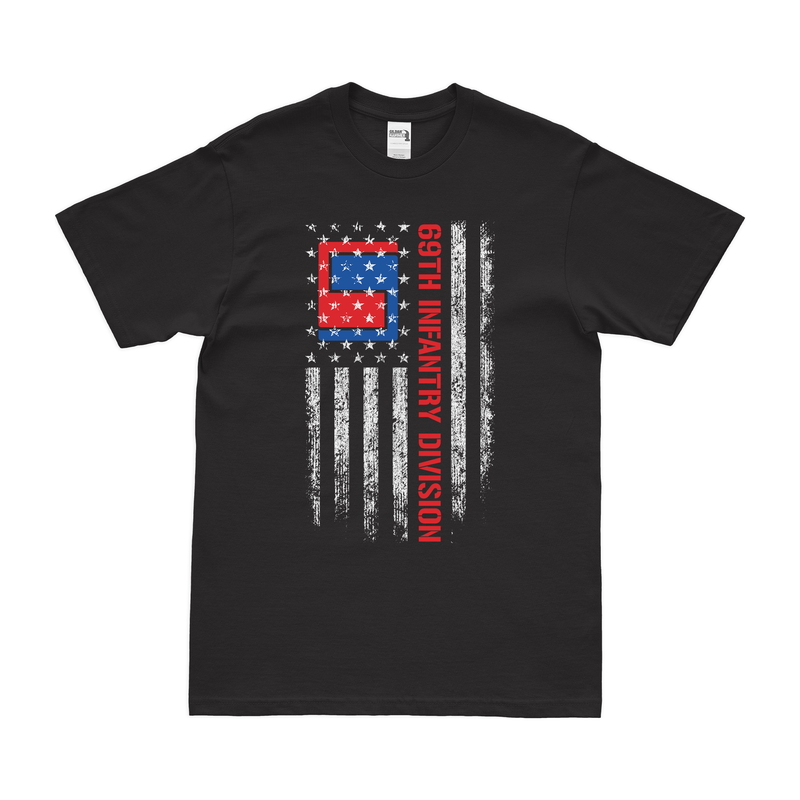 U.S. Army 69th Infantry Division American Flag T-Shirt