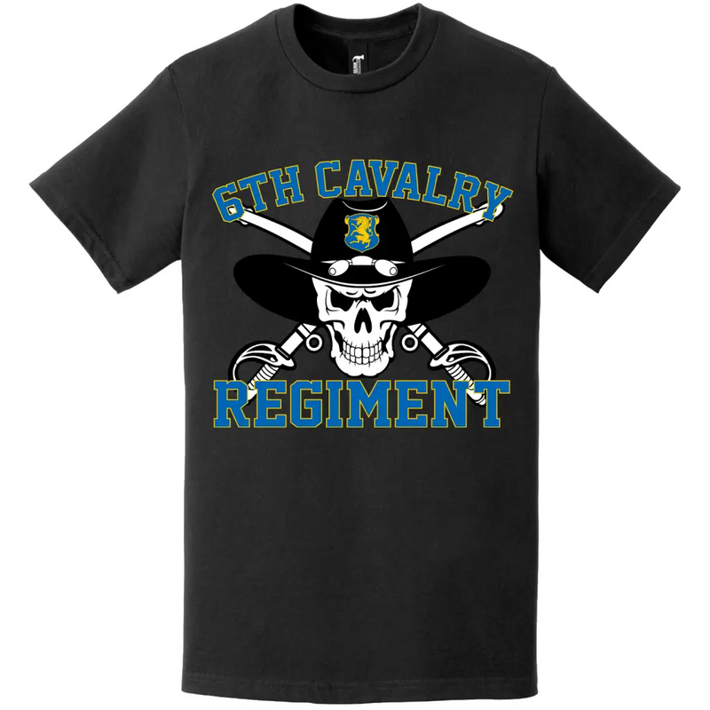 6th Cavalry Regiment Saber Skull T-Shirt