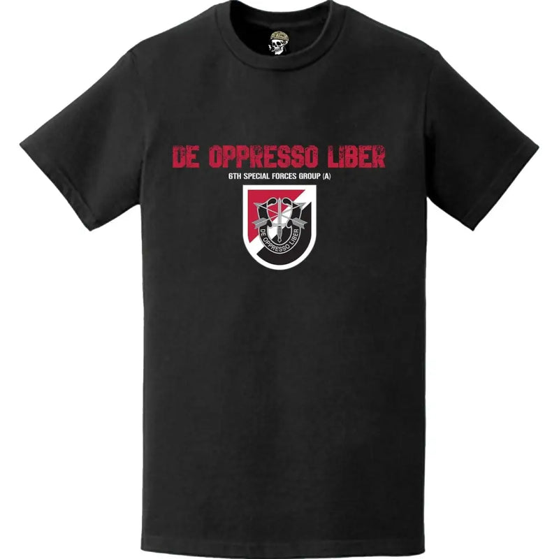 6th Special Forces Group Heavy Metal Style T-Shirt