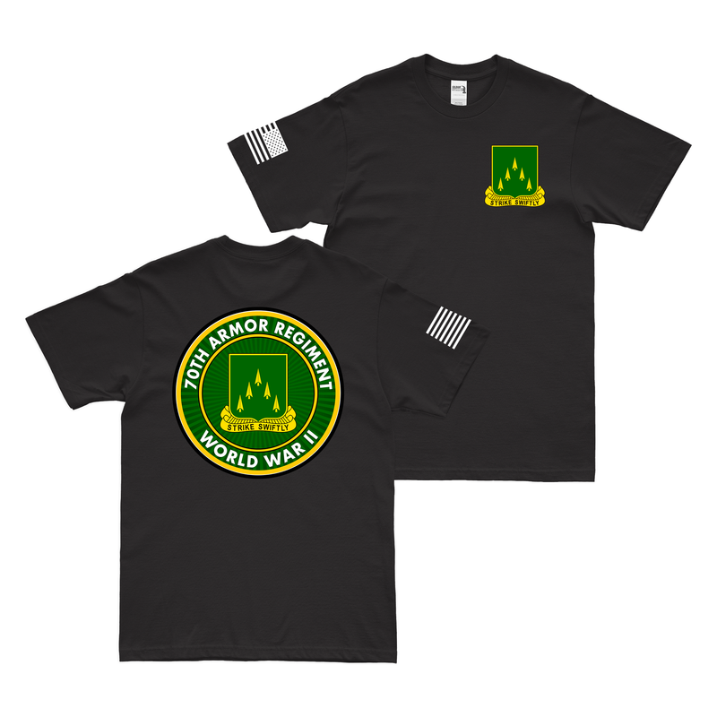 Double-Sided 70th Armor Regiment WW2 Legacy T-Shirt