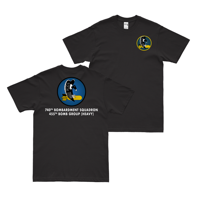 Double-Sided 740th Bomb Squadron w/ Text T-Shirt