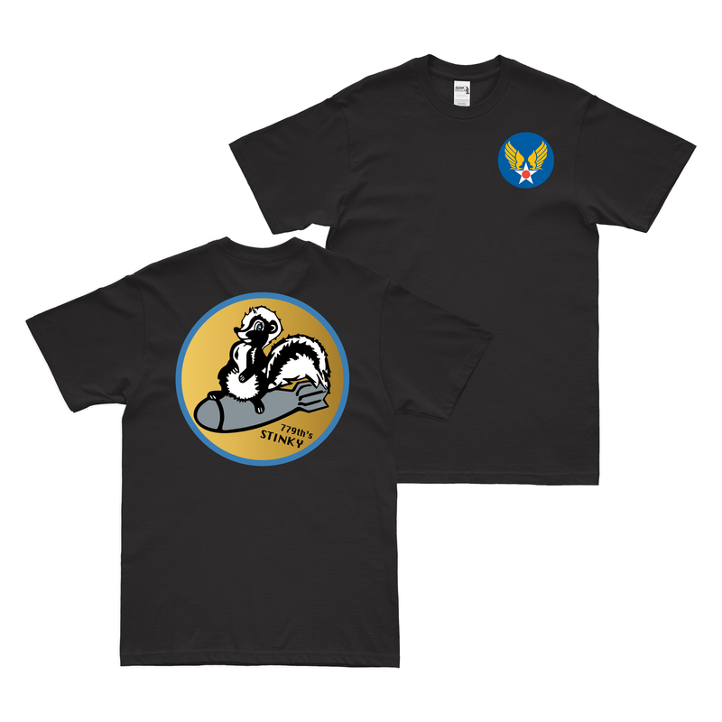 Double-Sided 779th Bombardment Squadron WW2 T-Shirt