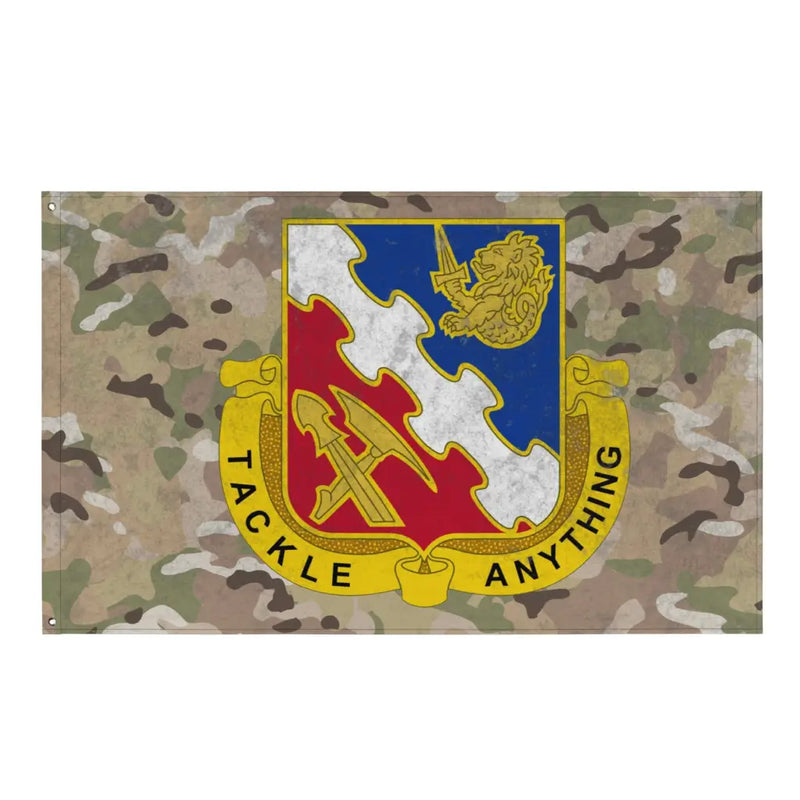 863rd Engineer Battalion Indoor Wall Flag