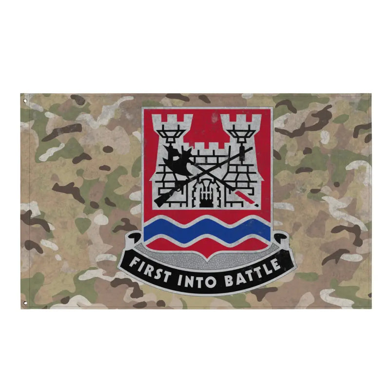 898th Engineer Battalion Indoor Wall Flag