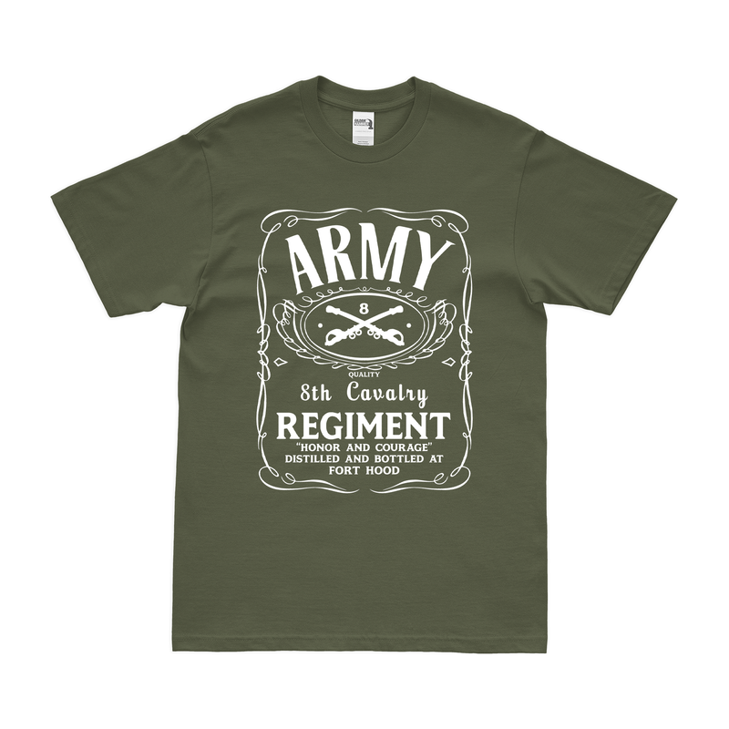 8th Cavalry Regiment Whiskey Label T-Shirt