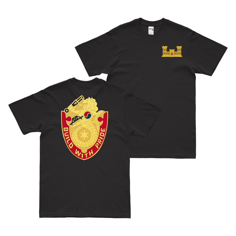 Double-Sided 93rd Engineer Battalion Logo T-Shirt