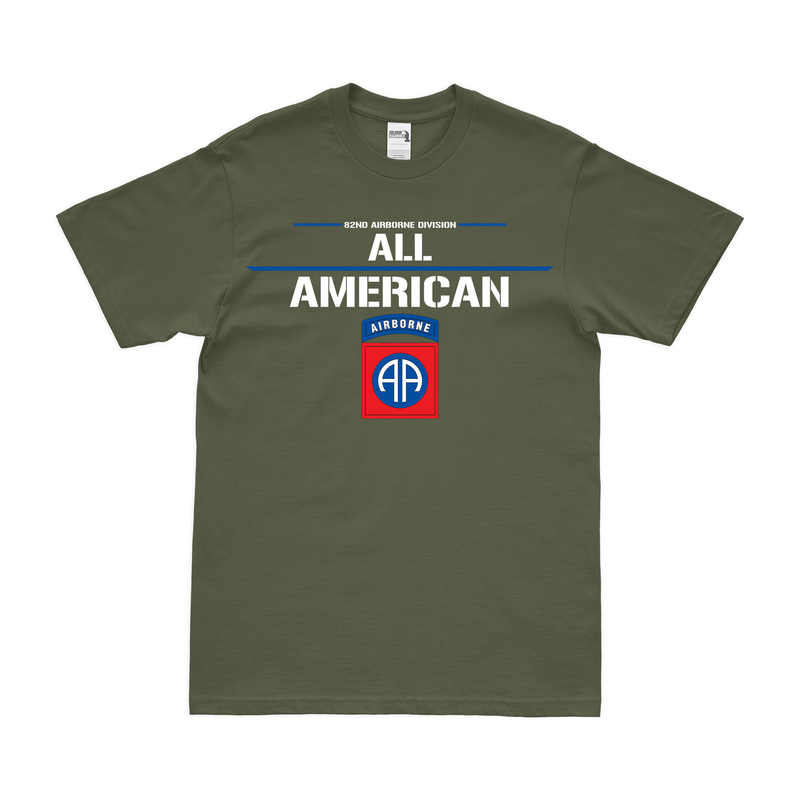 第82空挺師団「オールアメリカン」モットーエンブレムTシャツ