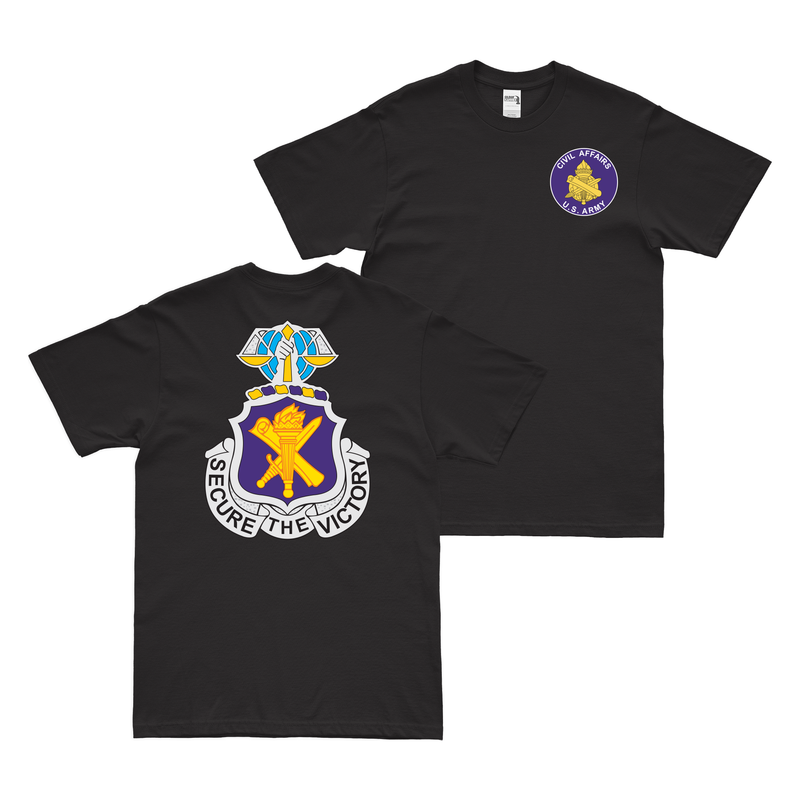 Double-Sided U.S. Army Civil Affairs Branch Insignia T-Shirt