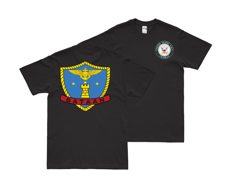Double-Sided USS Bataan (CVL-29) Veteran T-Shirt