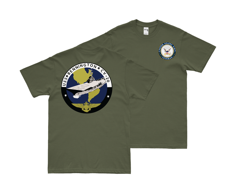Double-Sided USS Bennington (CV-20) Veteran T-Shirt