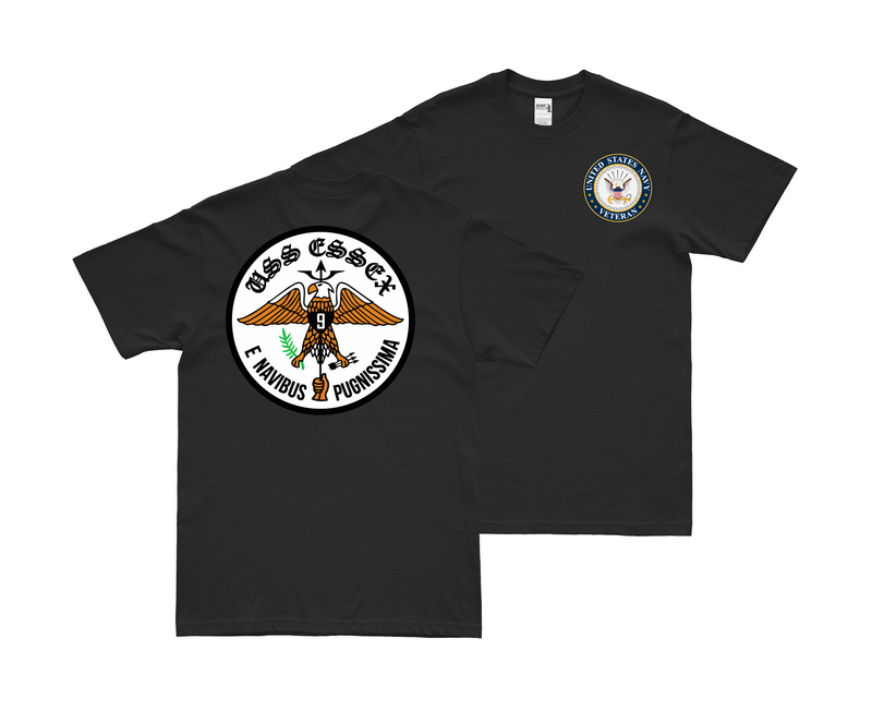 Double-Sided USS Essex (CV-9) Veteran T-Shirt