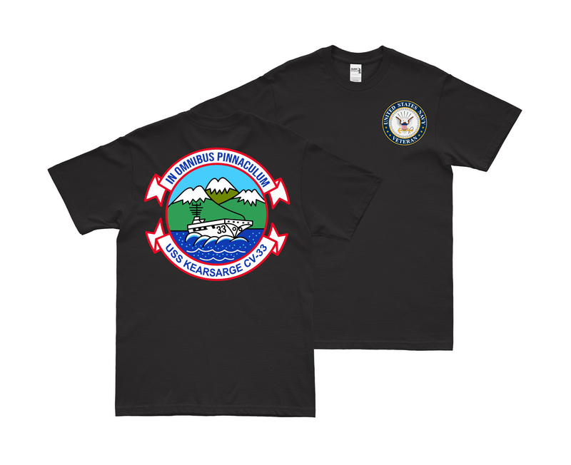 Double-Sided USS Kearsarge (CV-33) Veteran T-Shirt