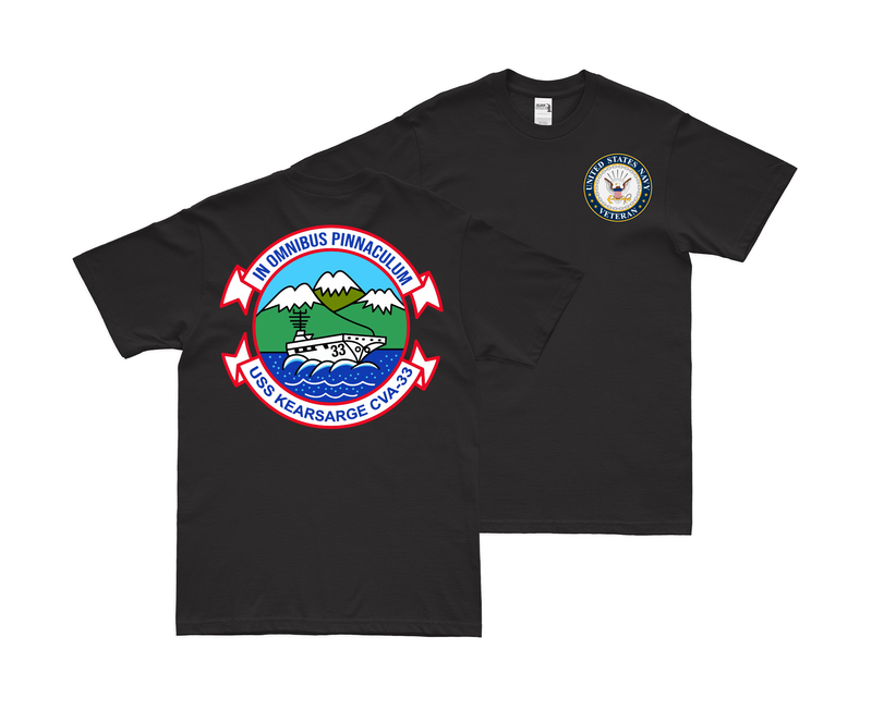 Double-Sided USS Kearsarge (CVA-33) Veteran T-Shirt