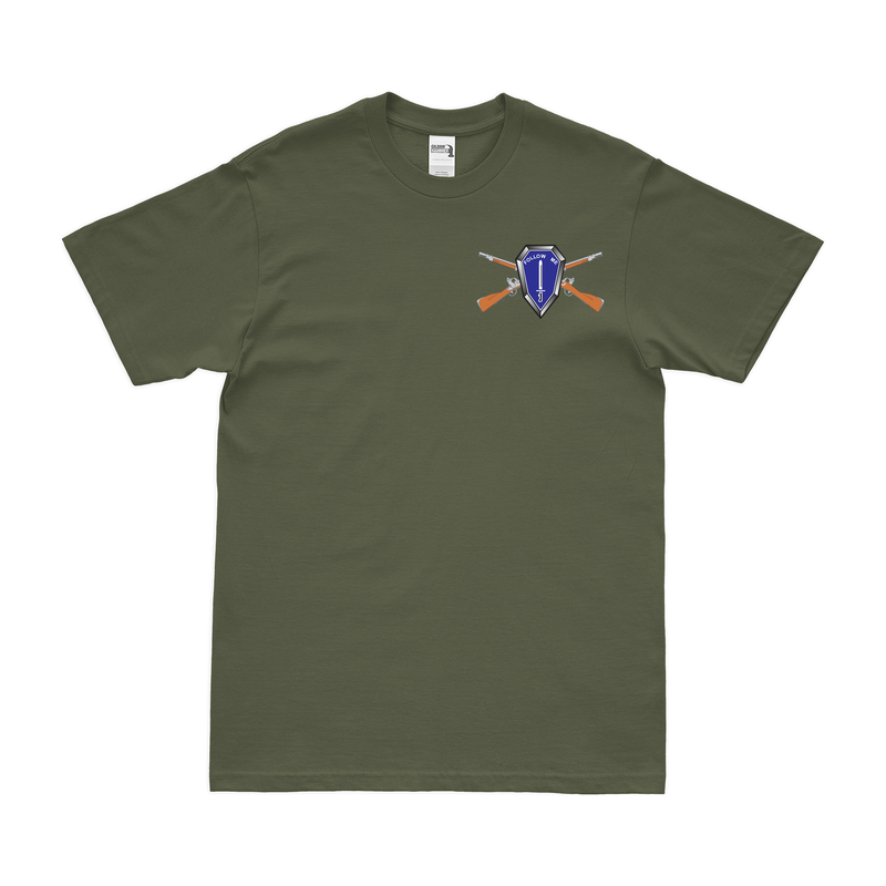 U.S. Army Infantry Follow Me Crossed Rifles Left Chest T-Shirt