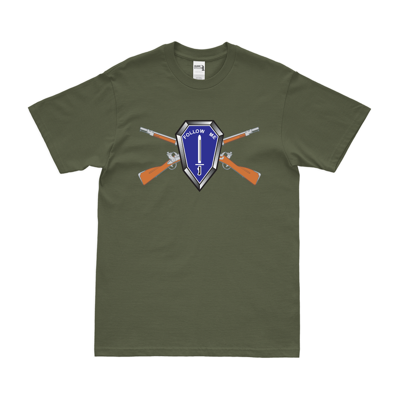 U.S. Army Infantry Branch Crossed Rifles Follow Me T-Shirt