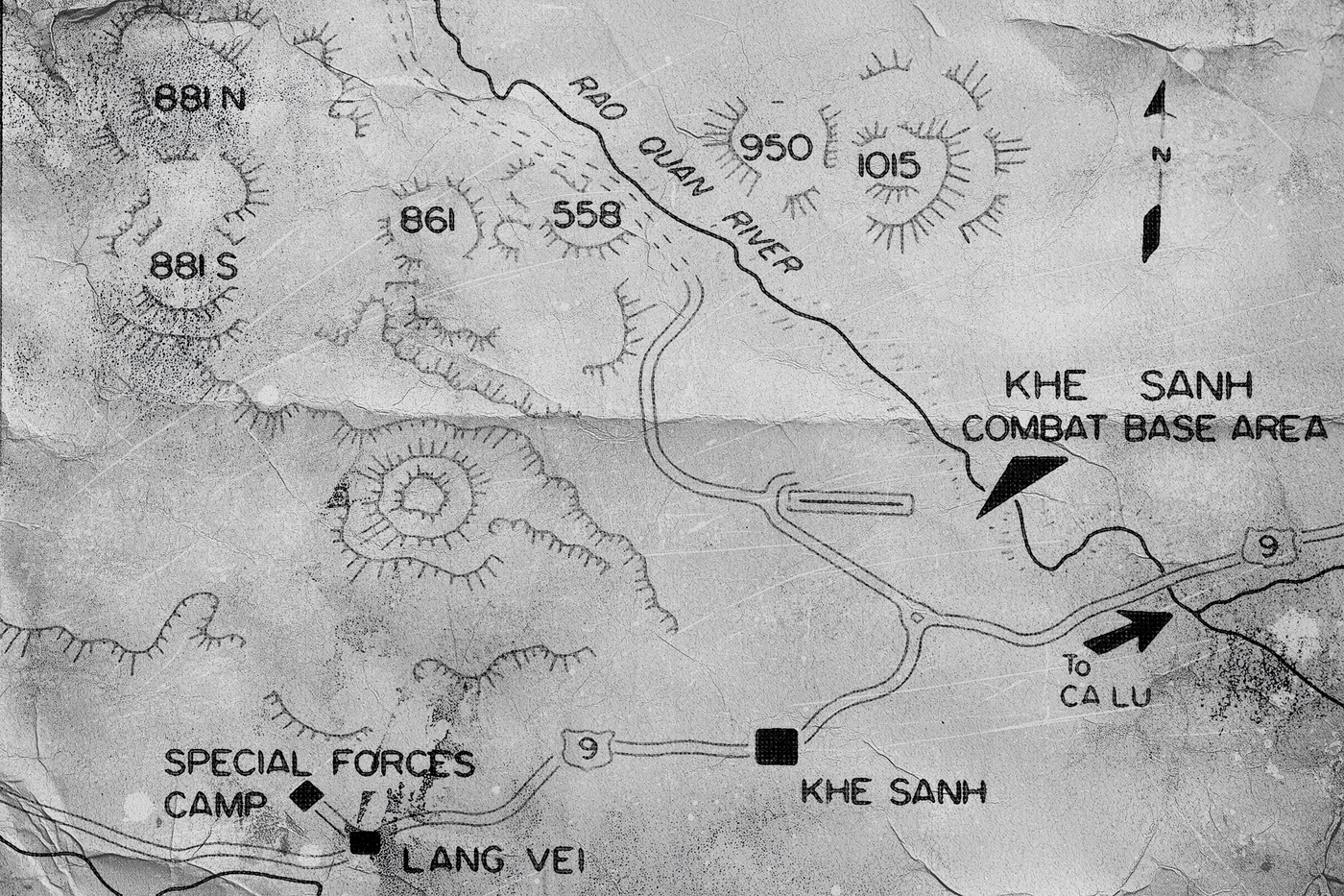 Khe Sanh terrain map