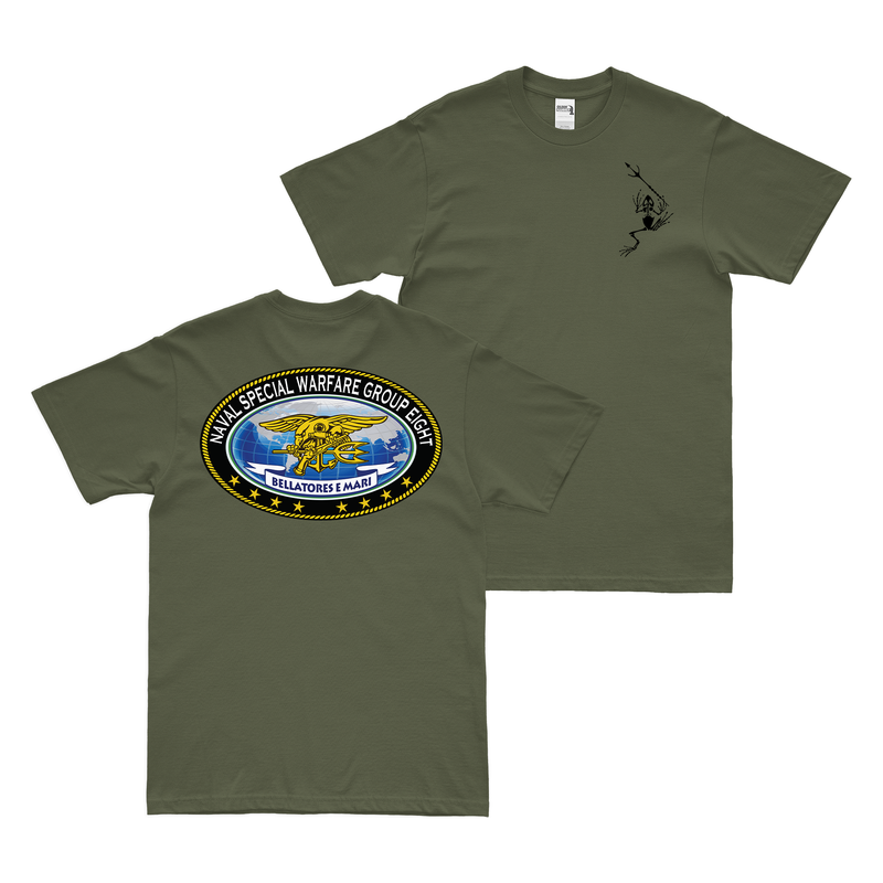 Double-Sided Naval Special Warfare Group 8 (NSWG-8) Frogman T-Shirt