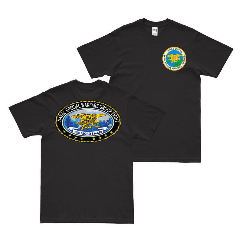 Double-Sided Naval Special Warfare Group 8 (NSWG-8) NSW T-Shirt