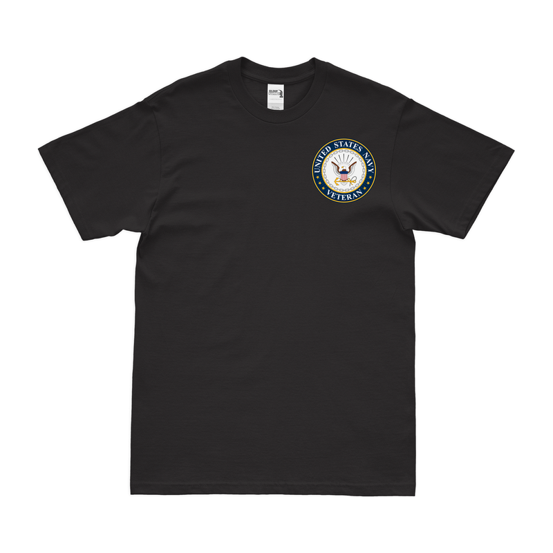 U.S. Navy Veteran Logo Left Chest Emblem Crest T-Shirt
