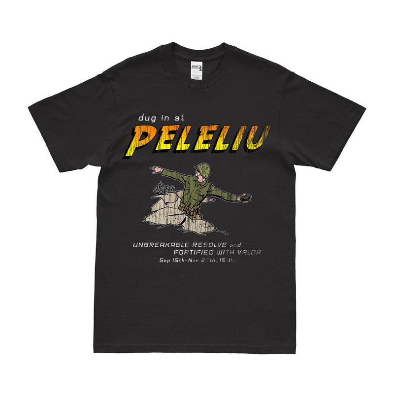 USMC 'Dug in at Peleliu' WW2 Battle of Peleliu 1944 T-Shirt