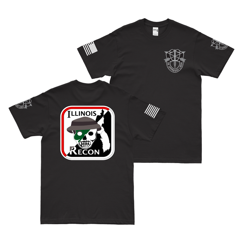 Double-Sided MACV-SOG RT Illinois Vietnam Logo T-Shirt