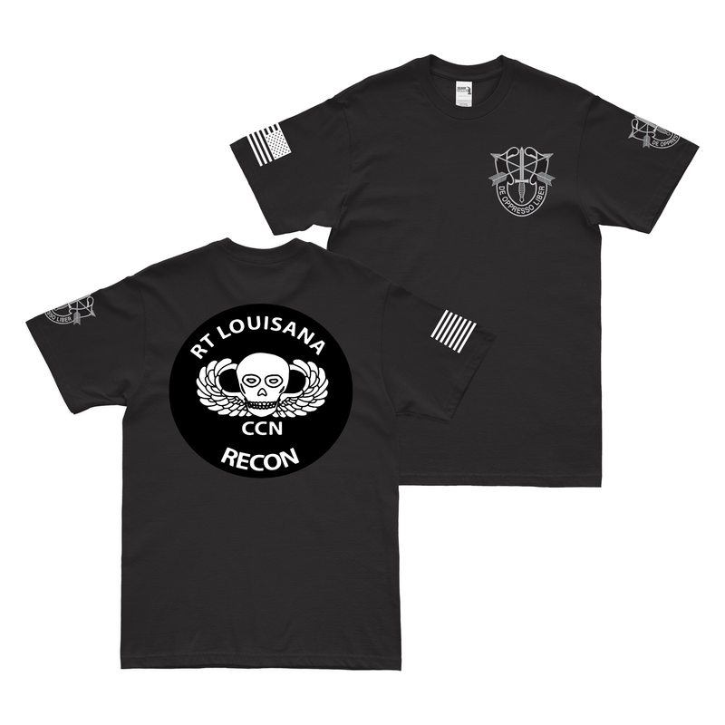 Double-Sided MACV-SOG RT Louisiana Vietnam Logo T-Shirt