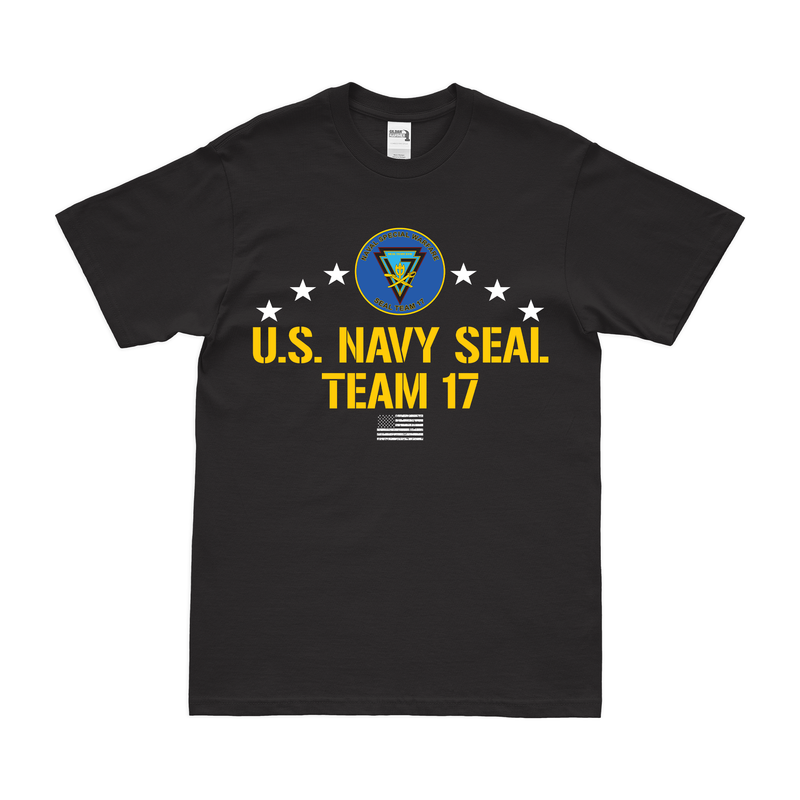 Patriotic U.S. Navy SEAL Team 17 Logo Emblem T-Shirt