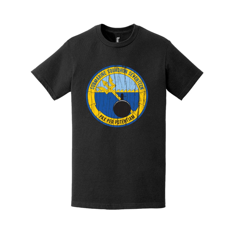 Distressed SUBRON 17 Logo Emblem Crest T-Shirt