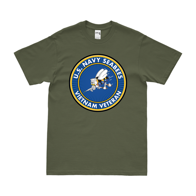 U.S. Navy Seabees Vietnam Veteran Emblem T-Shirt