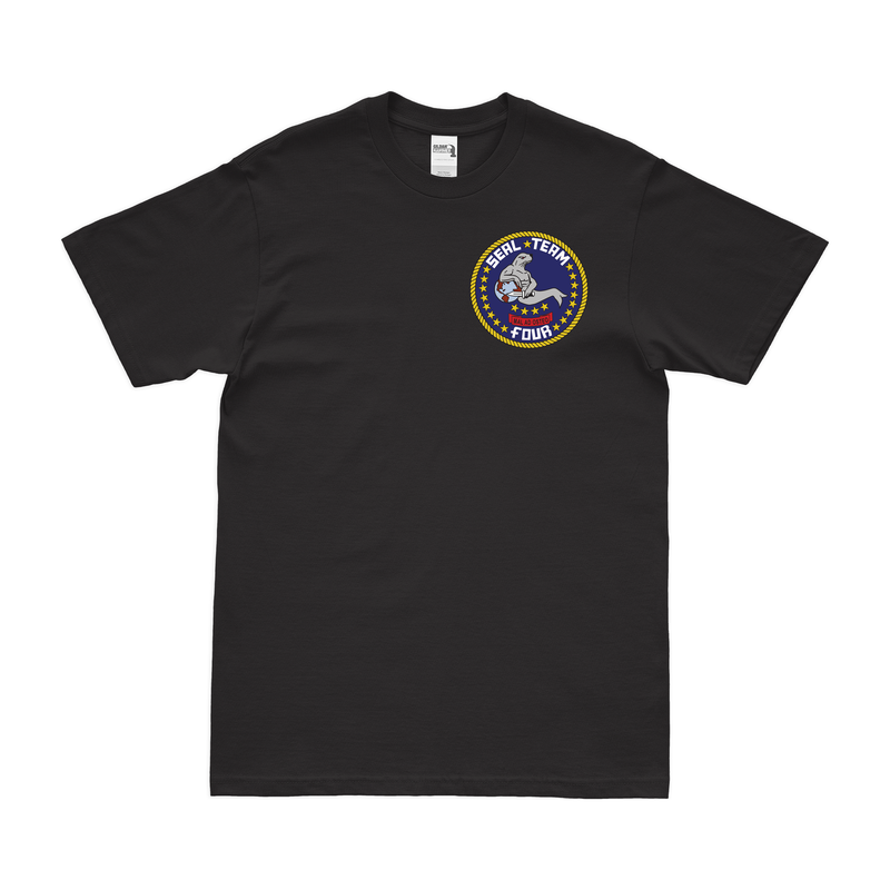 U.S. Navy SEAL TEAM 4 Left Chest Emblem T-Shirt