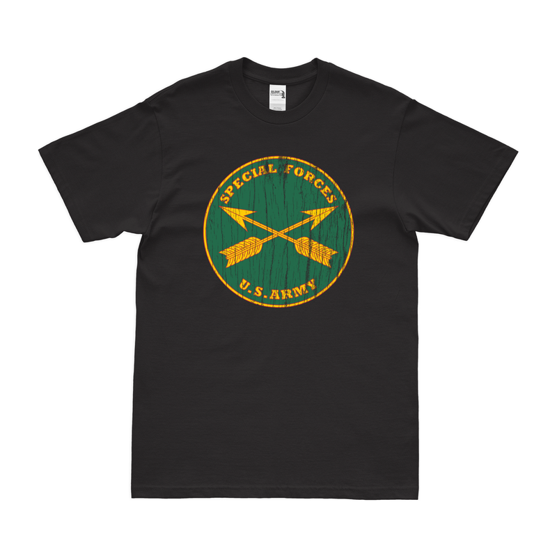 Distressed U.S. Army Special Forces Branch Plaque T-Shirt