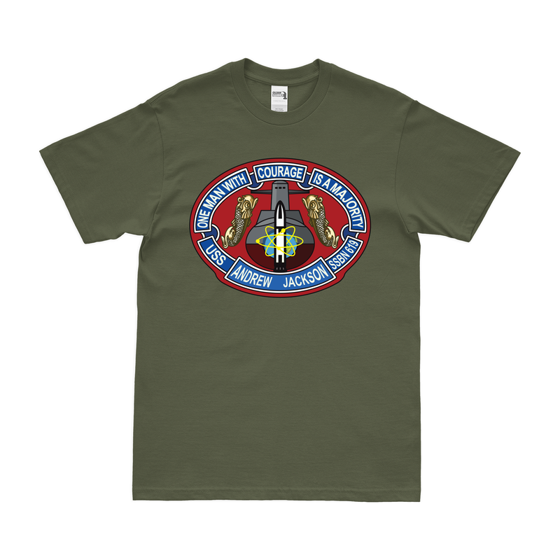 USS Andrew Jackson (SSBN-619) Ballistic-Missile Submarine T-Shirt