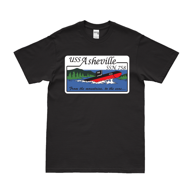USS Asheville (SSN-758) Submarine Logo Emblem T-Shirt