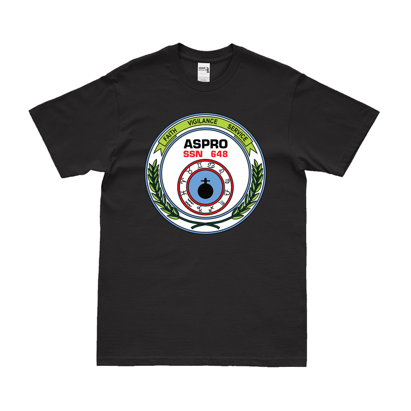 USS Aspro (SSN-648) Submarine Logo Emblem T-Shirt